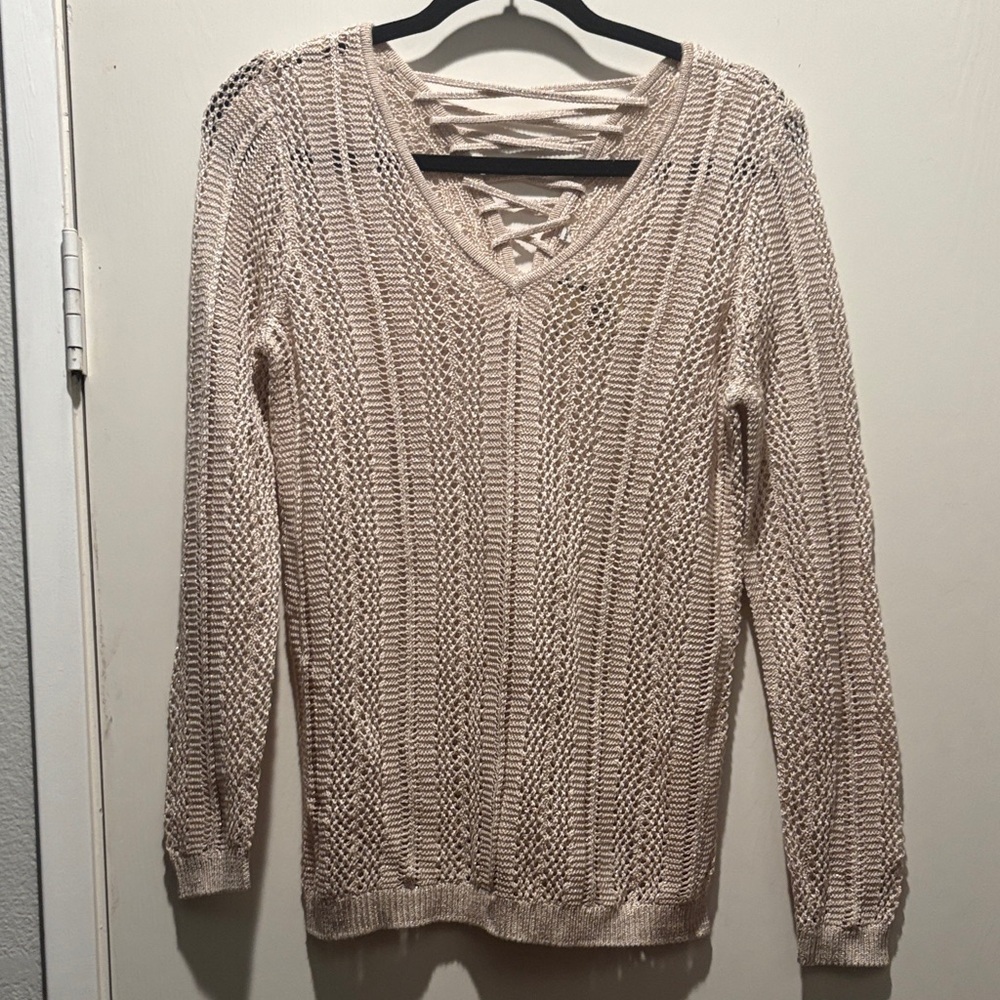 Guess Elegant Beige Knit Sweater